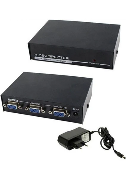 VGA 2 Port Monitör Çoklayıcı 200 Mhz VGA Splitter