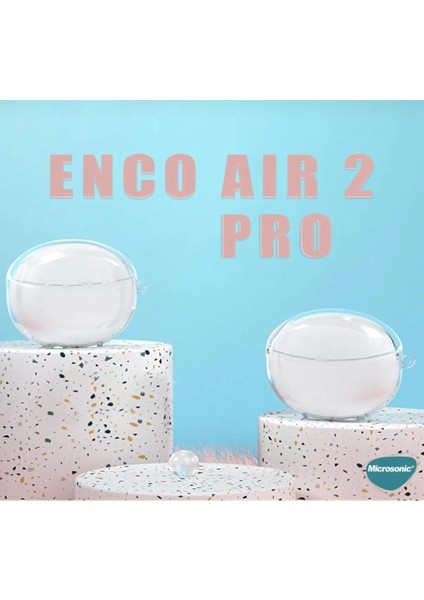 Oppo Enco Air 2 Pro Uyumlu Kılıf Transparent Clear Soft Şeffaf modelleri