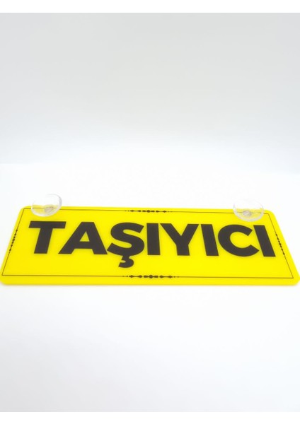 Taşıyıcı Yazılı Vantuzlu Dekor Pleksi Plaka