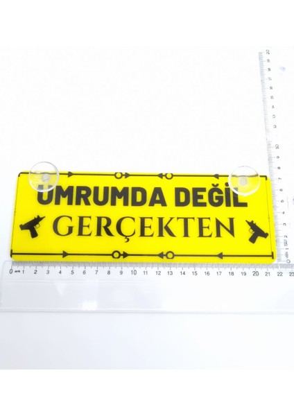 Umrumda Değil Gerçekten Vantuzlu Dekor Pleksi Plaka fırsatları