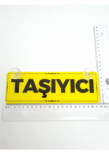 Taşıyıcı Yazılı Vantuzlu Dekor Pleksi Plaka