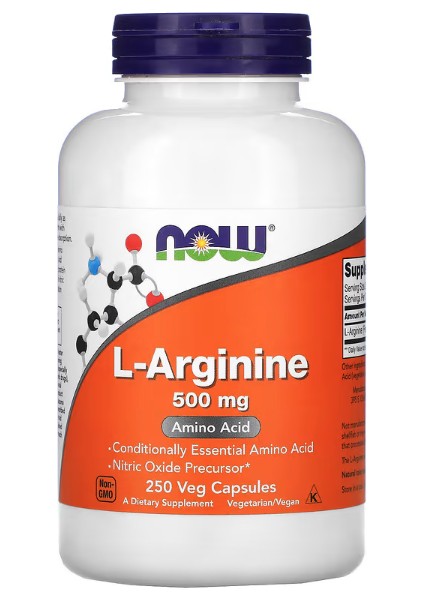 Foods - L-Arginine - 500 mg - 250 Veg Capsules