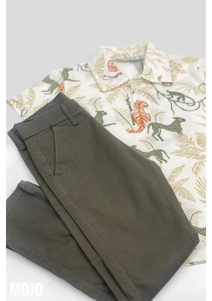 Erkek Çocuk Kanvas Pantolon 0296 Haki fırsatları