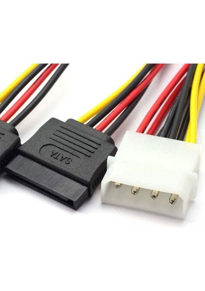30 cm 4 Erkek Pin Molex Sata Kablo 15 Pin Dişi Çift Sata Kablo modelleri