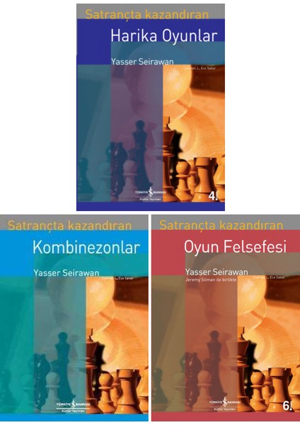 Satrançta Kazandıran Serisi 3 Kitap Set / Harika Oyunlar - Kombinezonlar - Oyun Felsefesi