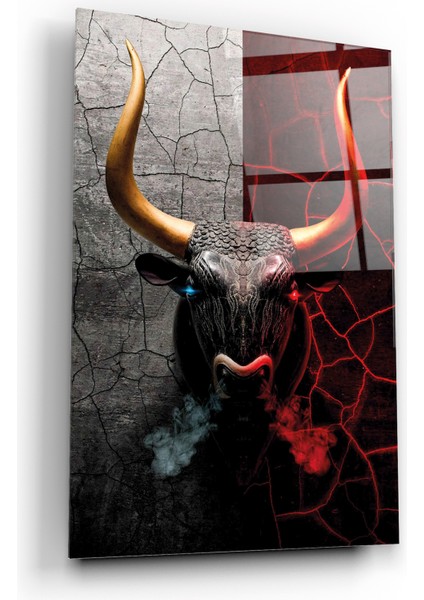 Boğa Dekoratif Cam Tablo fiyatları