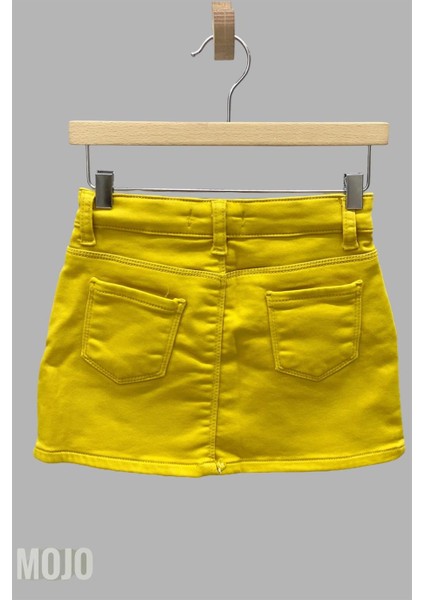 Mojo Kız Çocuk Full Likra Renkli Denim Etek 234647 Hardal modelleri