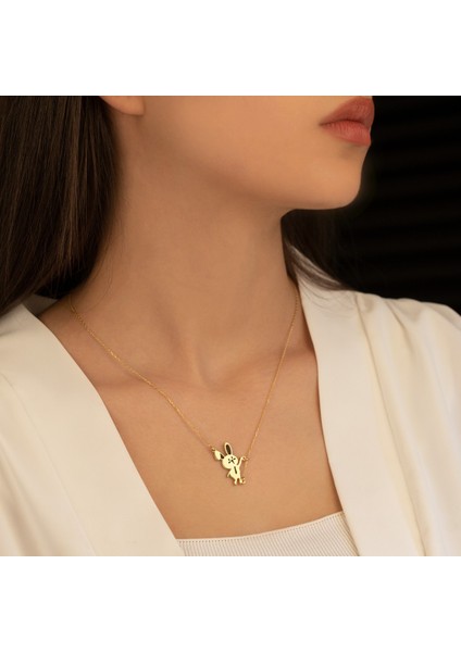 Tavşan Sembol Gümüş Kolye - Renk: Silver fırsatları