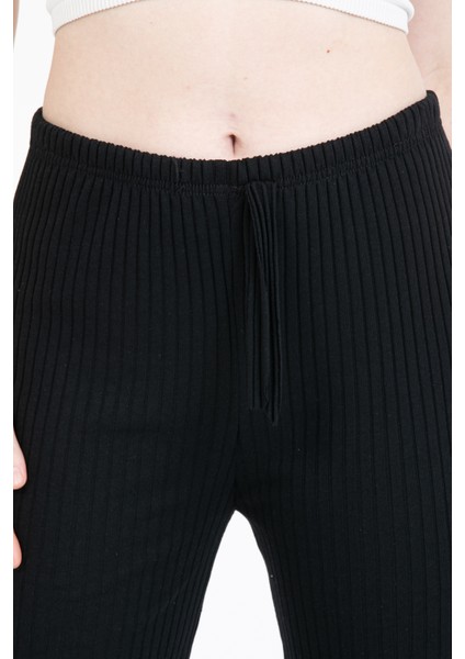 Fitilli Beli Lastikli Kadın Spor Pantolon indirimleri