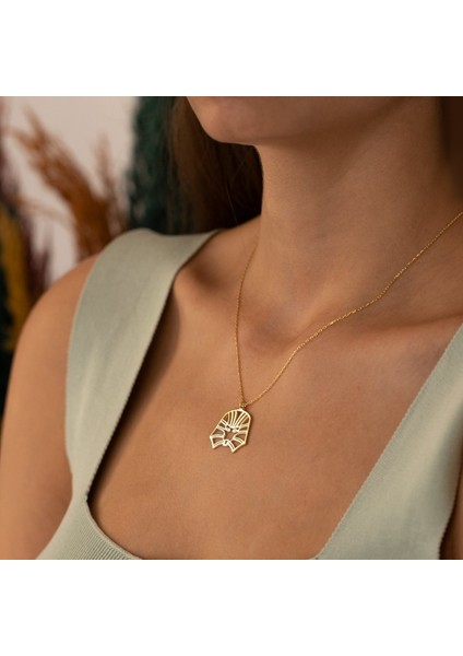 Firavun Gümüş Kolye - Renk: Silver fiyatları