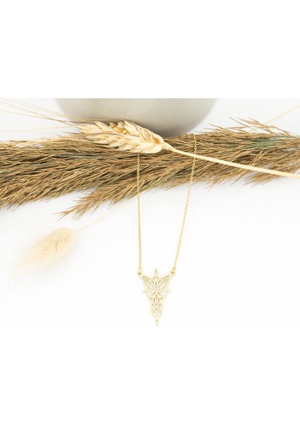 Origami Melek Gümüş Kolye