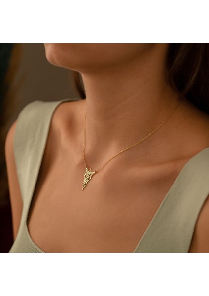 Origami Melek Gümüş Kolye modelleri