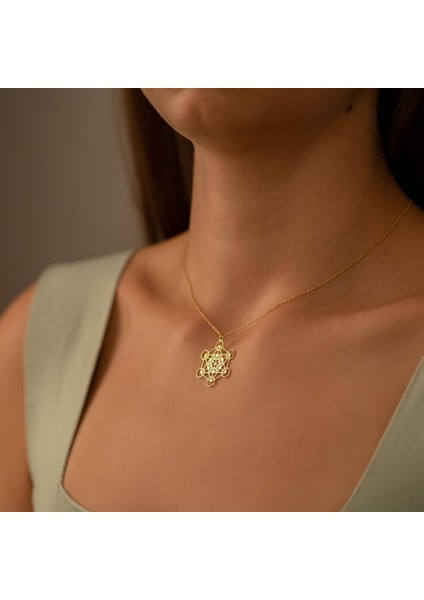Metatron Altıgen Gümüş Kolye fiyatları