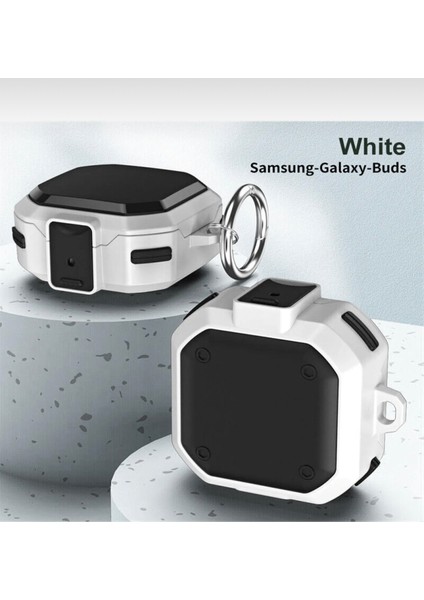 Samsung Galaxy Buds 2 Uyumlu Kılıf Antishock Darbe Korumalı Tank Kılıf