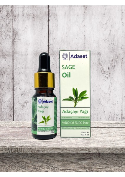 %100 Saf ve Doğal Adaçayı Yağı 10 ml
