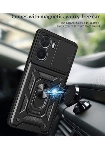 Vivo Y16 Kılıf Ultra Korumalı Yüzüklü Manyetik Sürgülü Vega Kapak fiyatları