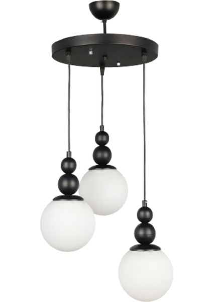 Venüs 3'lü Sarkıt Model- Hakiki Cam- Oturma Odası- Salon- Yatak Odası Modern Avize