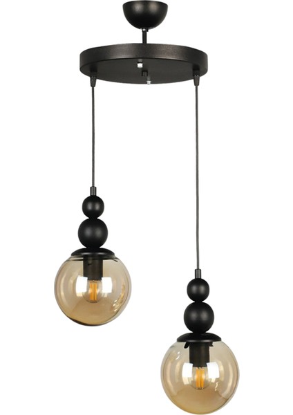 Venüs 2'li Sarkıt Avize Özel Model - Modern Avize - Oturma Odası - Salon - Yatak Odası