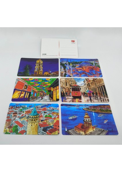 Gifts Turkiye Giftsturkiye Kartpostal Istanbul Yılbaşı Hediye 6 Adet