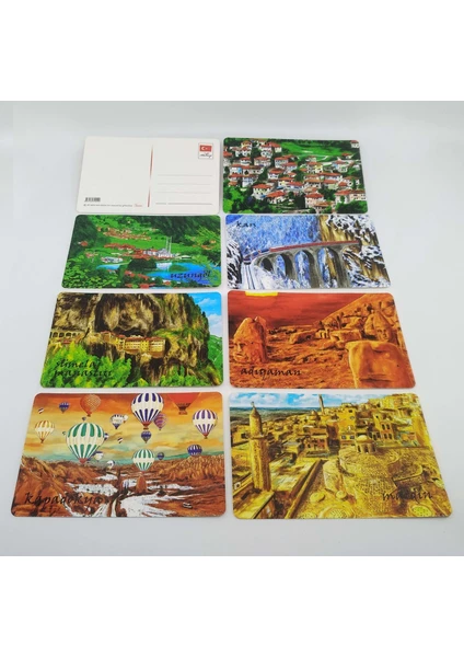 Gifts Turkiye Giftsturkiye Kartpostal Anadolu Güzellikleri Yılbaşı Hediye 7 Adet