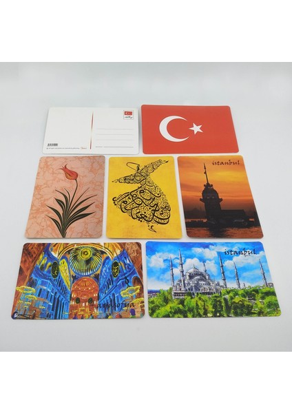 Gifts Turkiye Giftsturkiye Kartpostal Değerlerimiz Yılbaşı Hediye 6 Adet