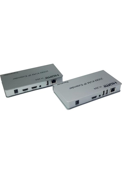 200METRE Hdmı+Usb+Ir To Cat6 Kvm Extender