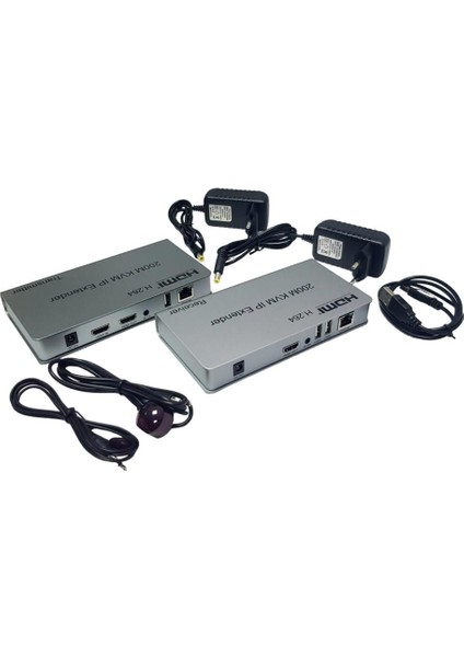 200METRE Hdmı+Usb+Ir To Cat6 Kvm Extender