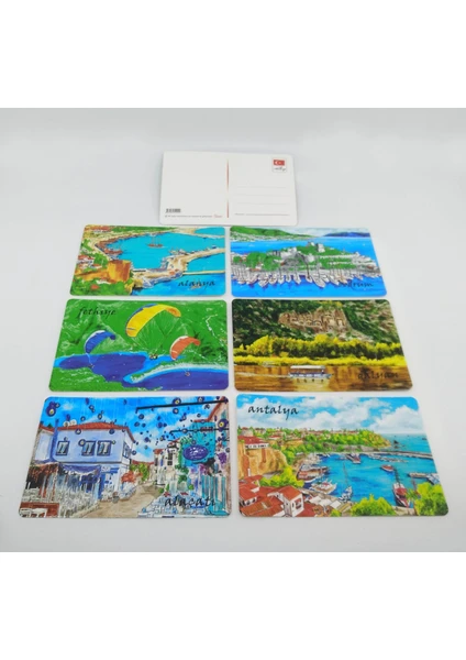 Gifts Turkiye Giftsturkiye Kartpostal Tatil Yerleri Yılbaşı 6 Adet