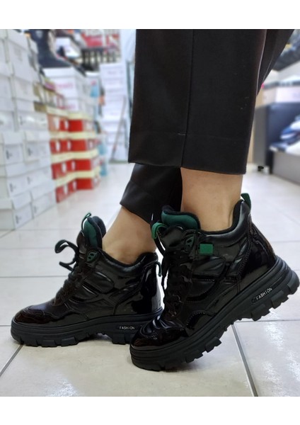 22K308-3 Kadın Siyah Sneaker Ayakkabı