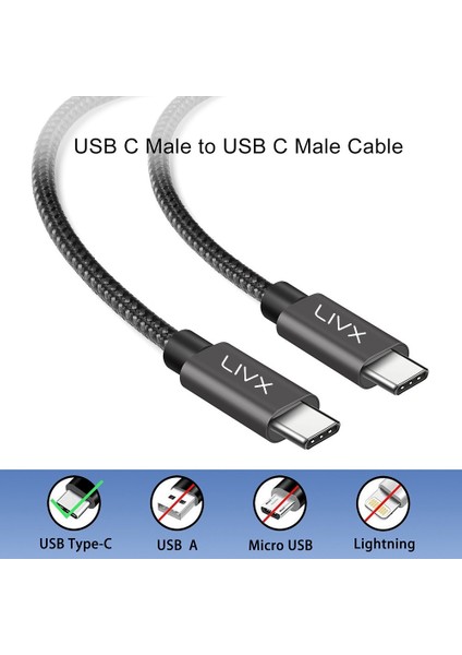 Solid 100W 5A Type C To Type C PD 2.0 5 Gbps Hızlı Şarj ve Data Kablosu 1 Metre Space Gray TCT-01