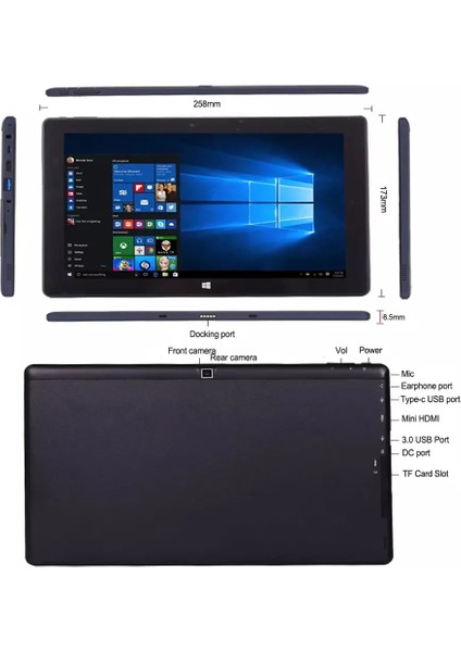 WINDOWS10 Tablet 10.1 Inç 2gb Ram 32GB Arttırılabilir Hafıza