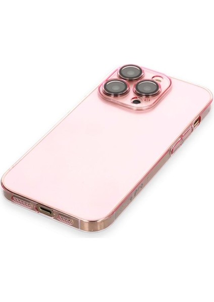 Apple iPhone 13 Pro Max Kılıf Hard Fit Şeffaf Sararmaz Lensli Kapak