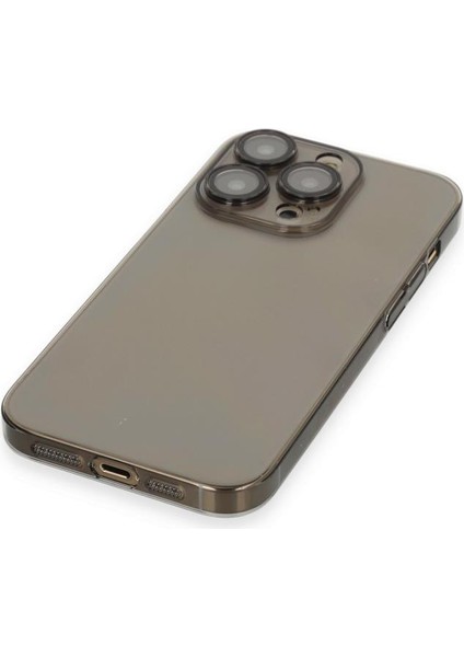 Apple iPhone 13 Pro Max Kılıf Hard Fit Şeffaf Sararmaz Lensli Kapak