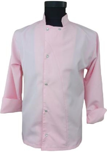 Sade Toz Pembe Model Aşçı Uzun Kol Ceketleri