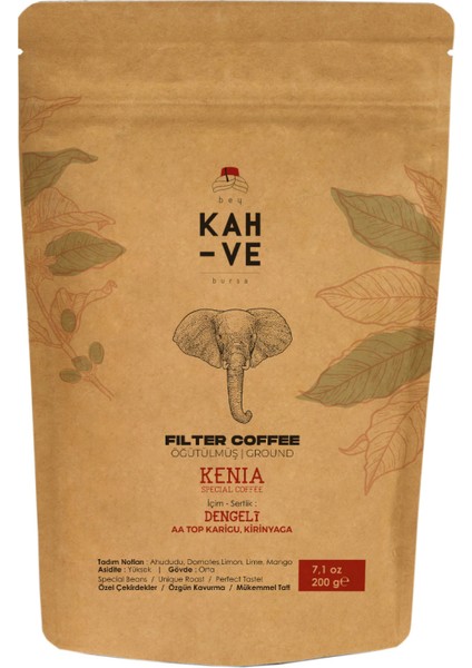 Kenia Aa Top Karigu , Kiringaya Filter Coffee 200 gr 301