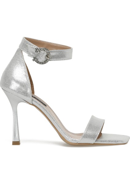 Toya 3fx Gümüş Kadın Topuklu Sandalet