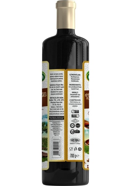 Keçiboynuzu Pekmezi Harnup Özü 700 gr (Soğuk Sıkım)