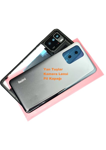 Xiaomi Redmi NOTE 10 PRO (5G) kasa Arka Pil Batarya Kapağı SİYAH