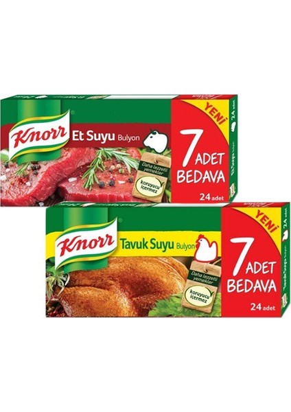 Et Suyu Bulyon (24 Adet)+Tavuk Suyu Bulyon (24 Adet)