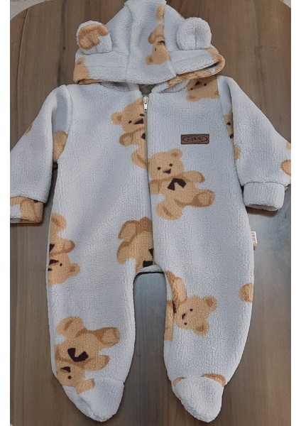 Çocuk Peluş Ayıcık Desenli Tulum