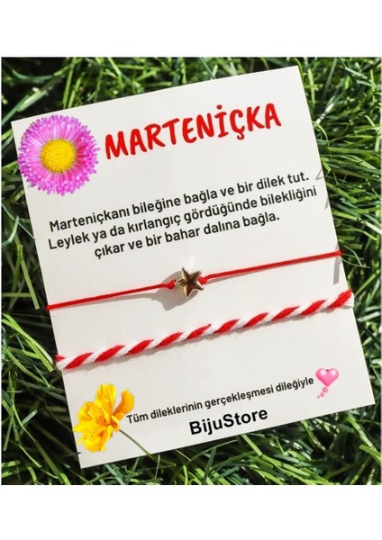 Marteniçka Gold Renk Fil Kadın & Erkek Ikili Dilek & Şans Bileklik