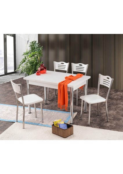 Smart Açılır Mutfak Masası ve 4 Adet Sandalye Takımı 70*110CM