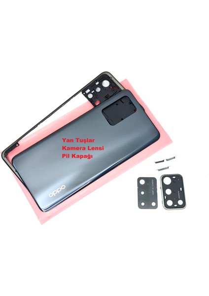 Oppo A74 Full Orj Kasa Arka Pil Batarya Kapağı (Tamir Seti) Siyah