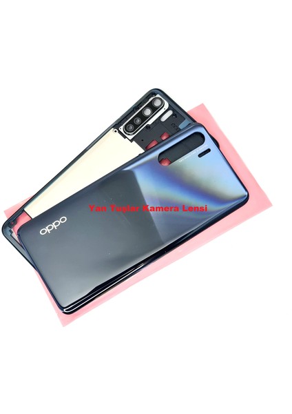 Oppo A91 Kasa Arka Pil Batarya Kapağı (Tamir Seti) Siyah