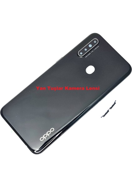 Oppo A31 Kasa Arka Pil Batarya Kapağı SİYAH