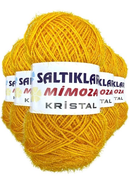 5 Adet Mimoza Kristal Işıltılı Şal Patik Yelek Ipi 75