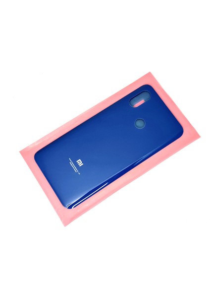 Xiaomi Mi 8 Arka Kapak Batarya Pil Kapağı + Pil (Cam) Mavi