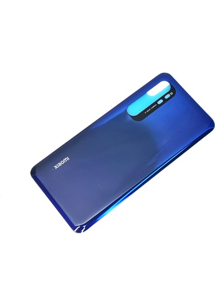 Mi Note 10 Lite Arka Kapak Batarya Pil Kapağı (Cam) Mavi