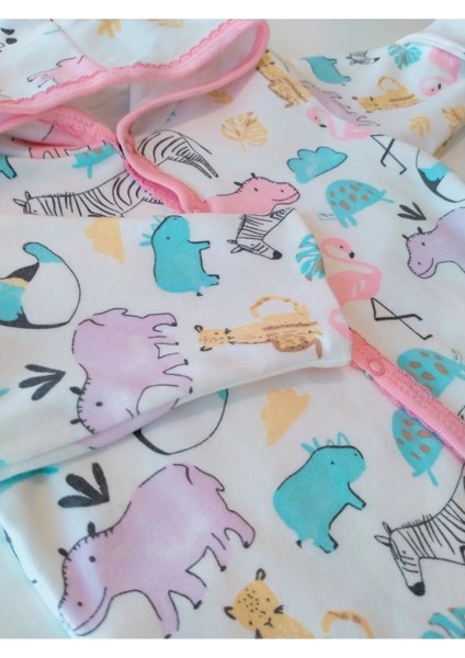 Flamingo Çift Kat Kapüşonlu Hırka 6618