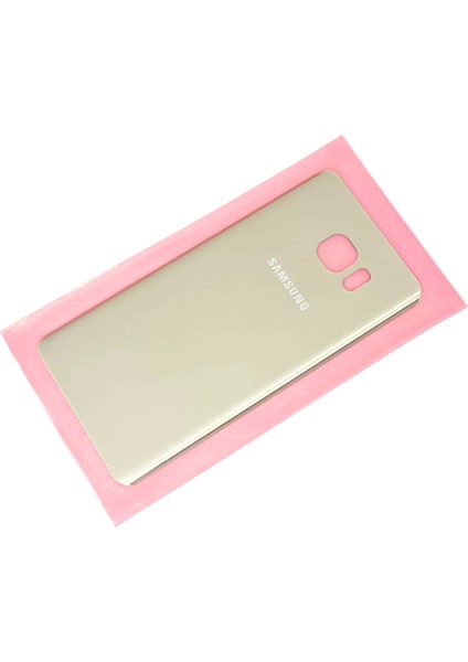 Samsung Galaxy NOTE 5 Arka Pil Batarya Kapağı (CAM) GOLD